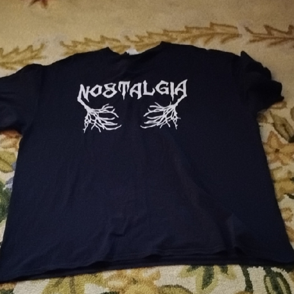 Men's XL Goth Nostalgia Gildan Heavy Cotton Black T-Shirt